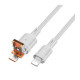 Кабель Hoco U131 2-в-1 USB-A+Type-C to Lightning (1.2 м) (Gray)