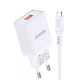 Сетевое зарядное устройство Jokade JB048 USB-A (15W · 3A) с кабелем USB-A – Micro-USB (White)