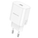 Сетевое зарядное устройство Borofone BA82A USB-C (25W · 3A) (White)