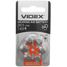 Батарейка для слухового аппарата Videx ZA13, PR-48, V13 1.45V (1 шт)