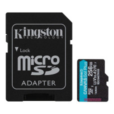 Карта памяти Kingston Canvas Go Plus microSDXC 256GB + адаптер SD