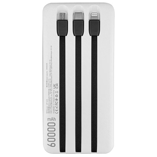 Повербанк Gerlax GP-623 22.5W (60000 mAh) (White)