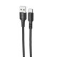 Кабель Borofone BX116 USB-A – Type-C (1 м · 15W · 3A) (Black)