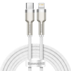 Кабель Baseus Cafule Metal Type-C – Lightning (2 м · 20W · 2.4A) (CATLJK-B02) (White)