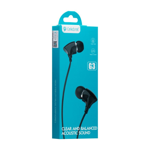 Наушники Celebrat G3 3.5 мм (Black)