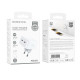 Мережевий зарядний пристрій Borofone BA76A 2xUSB-C (35W · 3A) з кабелем Type-C – Lightning (White)