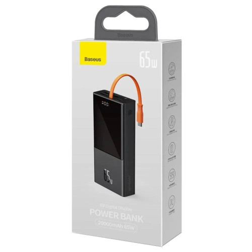 Повербанк Baseus Elf Digital Display 65W (20000 mAh) (Black)