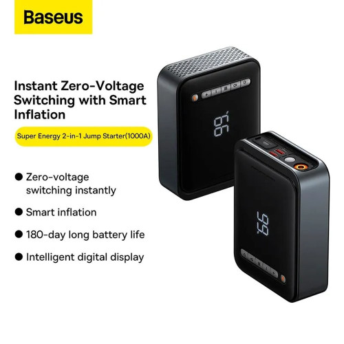Повербанк Baseus Super Energy 2в1 Jump Starter (8000 mAh) (Black)