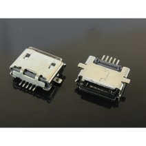 Разъем зарядки для Nokia 6700c 5 pin (2 креплений) (контакты снизу) (Micro USB) без шлейфа