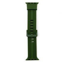Ремешок для Apple Watch 38/40/41 мм Band Silicone Shine (Dark Green)
