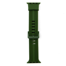 Ремінець для Apple Watch 38/40/41 мм Band Silicone Shine (Dark Green)