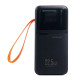 Повербанк Hopecom HP-28081 22.5W з кабелем 2в1 (50000 mAh) (Black)