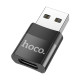 Переходник Hoco UA17 USB-A – Type-C (Black)