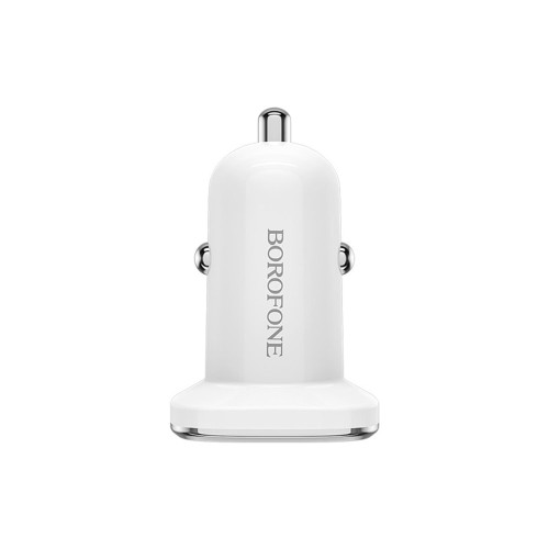 Автомобильное зарядное устройство Borofone BZ12B USB-C (18W · 3A) с кабелем Type-C – Lightning (White)