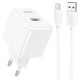 Мережевий зарядний пристрій Hoco CS11A USB-A (10.5W · 2.1A) з кабелем USB-A – Micro-USB (White)