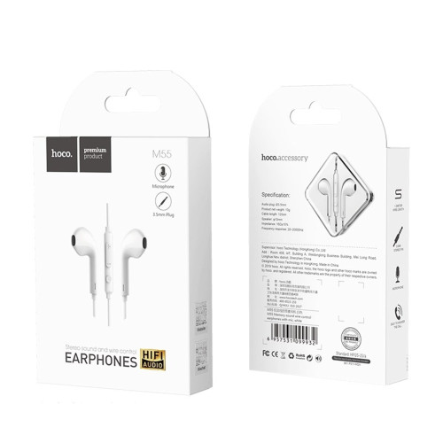 Наушники Hoco M55 3.5 мм (White)