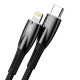 Кабель Baseus Glimmer Series Fast Charging Type-C – Lightning (2 м · 20W · 2.4A) (CADH000101) (Black)