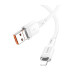 Кабель Hoco U131 2-в-1 USB-A+Type-C to Lightning (1.2 м) (White)