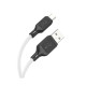 Кабель Hoco X90 Cool silicone USB-A – Micro-USB (1 м · 12W · 2.4A) (White)