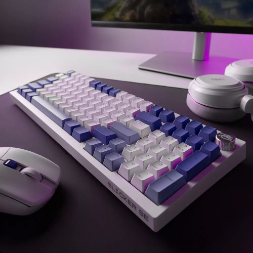 Клавіатура бездротова Proove Gaming Slicker Special Edition (Ukraine Layout) (White/Purple)