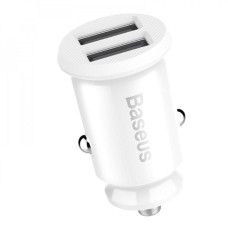 Автомобільний зарядний пристрій Baseus Grain15W 2xUSB-A (3.1A) (White)