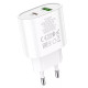 Сетевое зарядное устройство Hoco C95A USB-A+USB-C (20W · 3A) (White)