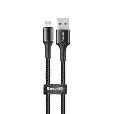Кабель Baseus Halo data USB-A – Lightning (1 м · 12W · 2.4A) (Black)