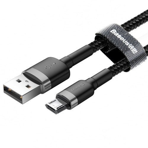 Кабель Baseus Cafule USB-A – Micro-USB (2 м · 7.5W · 1.5A) (CAMKLF-CG1) (Black/Gray)