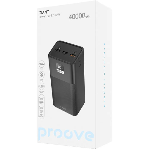 Повербанк Proove Giant 100W (40000 mah) (Black)