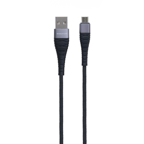 Кабель Borofone BX32 USB-A – Micro-USB (0.25 м · 12W · 2.4A) (Black)
