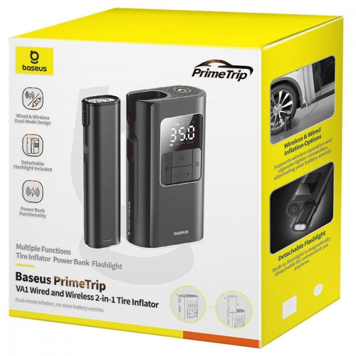 Автомобильный компрессор Baseus PrimeTrip VA1 75 Вт (Black)