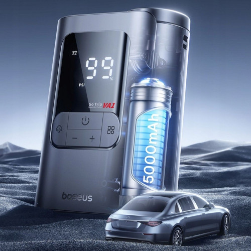 Автомобильный компрессор Baseus GoTrip VA1 Super Mini 80 Вт (Black)