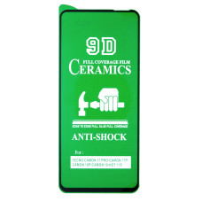 Защитная пленка Ceramic для Infinix Hot 20 (4G) (Full Glue) (Black)