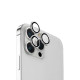 Захисне скло камери +NEU Chatel Metal Frame для Apple iPhone 15 Pro Max (Silver)