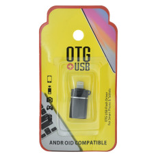 Переходник OTG RS060 USB-A – Lightning (Black)
