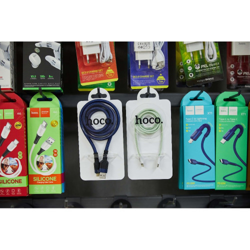 Подвесной стенд для USB кабелей Hoco HN18 transparent