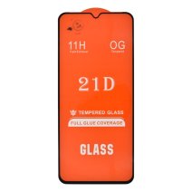 Защитное стекло в тех упаковке для Samsung A037 Galaxy A03s (2021) (Full Glue) (0.3 мм, 2.5D) (Black)