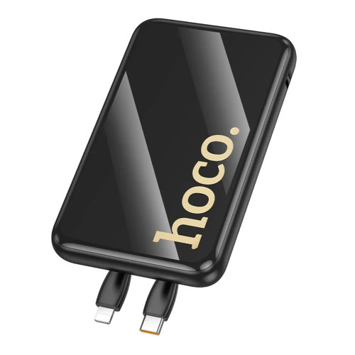 Повербанк Hoco Q37 22.5W+PD20W с кабелем C и L (10000 mAh) (Black)