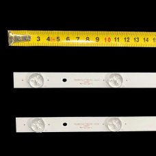 Прямая подсветка для телевизора Telefunken 32″ 4C-LB320T-GY6 (2 планки по 554 мм, 6 LED, линза 15,5 мм, 3 В)
