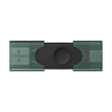 Флешка Kingston DT DuoG2 256GB USB 3.2 Type-C (Black/Green)