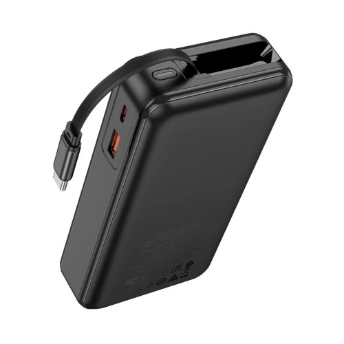 Повербанк Hoco Q41 22.5W+PD20W с кабелем Type-C (20000 mAh) (Black)