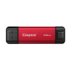 Внешний накопитель Kingston Dual SSD USB-A/C NVMe 512GB Red/Black
