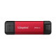 Внешний накопитель Kingston Dual SSD USB-A/C NVMe 512GB Red/Black