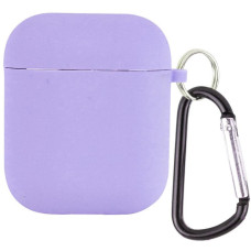 Чохол для AirPods 1/2 Silicone Case with Fibra (Dasheen)