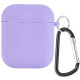 Чехол для AirPods 1/2 Silicone Case with Fibra (Dasheen)