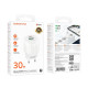 Сетевое зарядное устройство Borofone BA94A USB-A+USB-C (30W · 3A) (White)