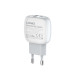 Сетевое зарядное устройство LDNIO A2313C USB-A+USB-C (18W · 3A) с кабелем Type-C – Lightning (White)