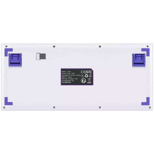 Клавіатура бездротова Proove Gaming Coupe (Ukraine Layout) (White/Purple)