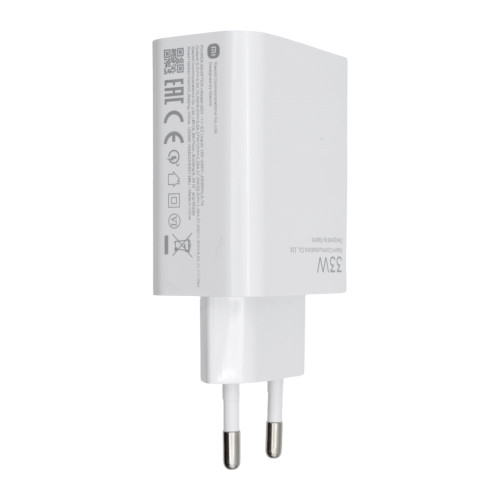 Сетевое зарядное устройство Xiaomi USB-A (33W · 3A) (OEM) (White)