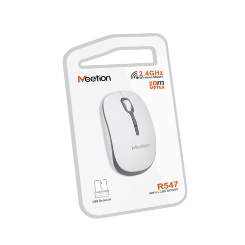 Мишка бездротова MeeTion MT-R547 (1600 DPI) (White/Gray)